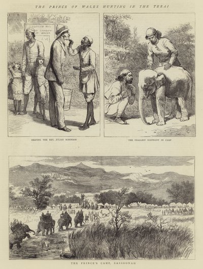 Prinsen af Wales på jagt i Terai af Alfred Chantrey Corbould